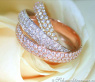 Verschlungener Diamanten Ring