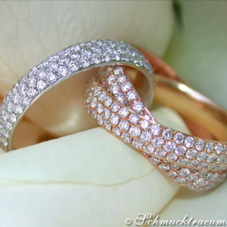 Verschlungener Diamanten Ring