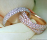 Verschlungener Diamanten Ring
