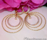 Spectacular Diamond Circle Rope Style Earrings