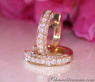 Spectacular Diamond Circle Rope Style Earrings