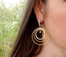 Spectacular Diamond Circle Rope Style Earrings
