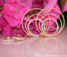 Spectacular Diamond Circle Rope Style Earrings
