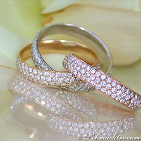 Verschlungener Diamanten Ring