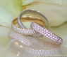 Verschlungener Diamanten Ring