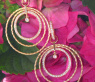 Spectacular Diamond Circle Rope Style Earrings