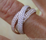 Verschlungener Diamanten Ring