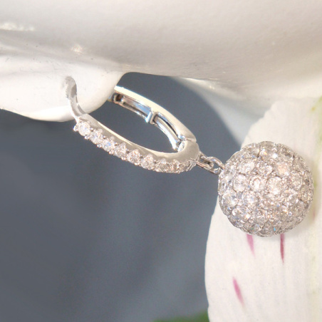 Precious Diamond Pavé Ball Earrings